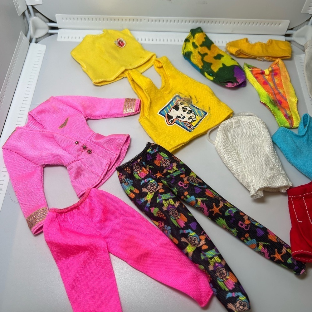 Vintage Mattel Barbie Clothing Doll Mix Lot Troll Pants Pilot Jacket - Picture 2 of 10
